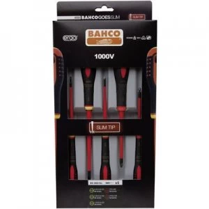 Image of Bahco Ergo Workshop Screwdriver set 5 Piece Slot, Phillips