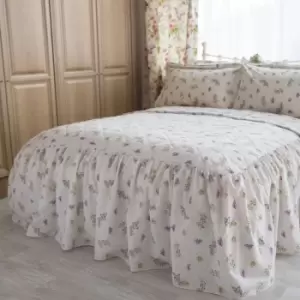 Image of Belledorm - Delphine Bedspread (Single) (White/Yellow/Pink) - White/Yellow/Pink