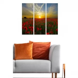 Image of MDF815270 Multicolor Decorative MDF Painting (3 Pieces)