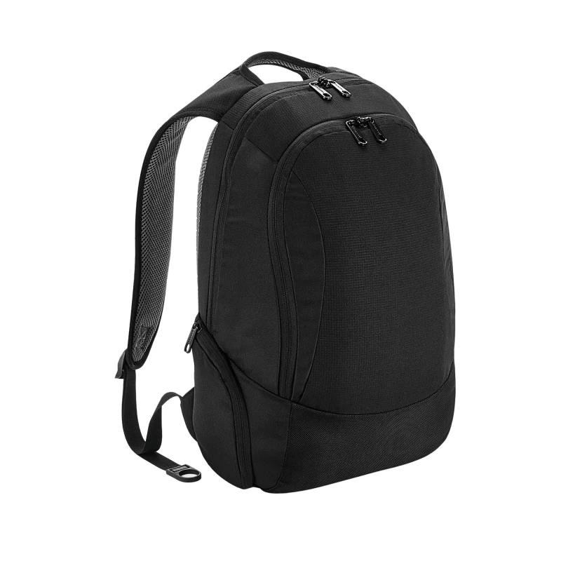Image of Quadra Mens Vessel Slimline Laptop Backpack in Black Male