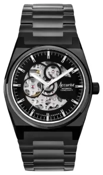 Image of Accurist 70023 Origin Mens (41mm) Black Skeleton Dial / Watch