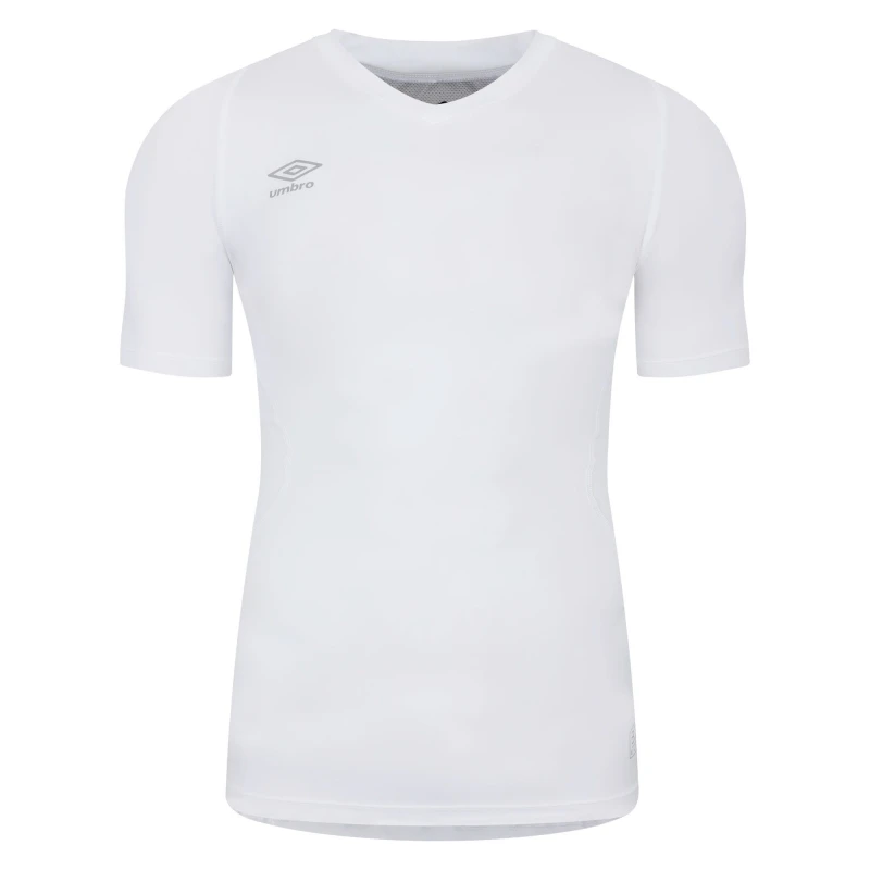 Image of Umbro Umbro Men Elite V Neck Base Layer Top in White Size: Medium White M Male 5063470922352