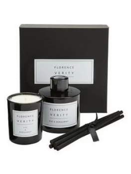 Image of Florence Verity Diffuser & Mini Candle Gift Set - Fig & Bergamot