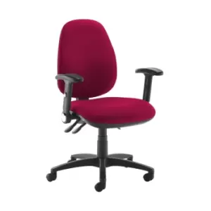 Image of Dams MTO Jota High Back Operator Chair with Folding Arms - Ocean Blue