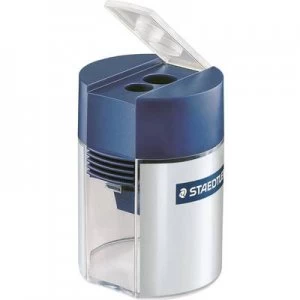 Image of Staedtler Double hole canister sharpener 512 001 Blue-silver (fluorescent) Container type=Tin