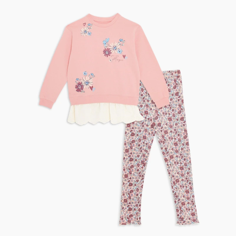 Image of Be You Younger Girl Occasion Broderie Dress - Pink Pink 1 - 2 Years