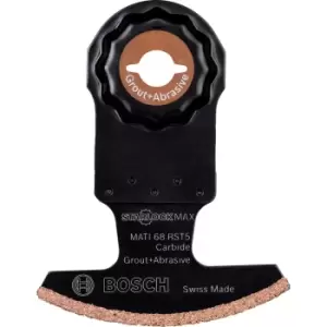 Image of Bosch MATI 68 RST5 Abrasive and Grout Starlock Max Oscillating Multi Tool Segment Blade 68mm Pack of 1