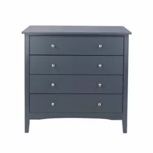 Image of Como Midnight Blue 4 Drawer Chest Blue