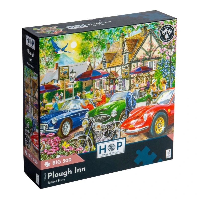 Image of The House Of Puzzles Plough Inn, BIG 500 Piece Jigsaw Puzzle Multi unisex