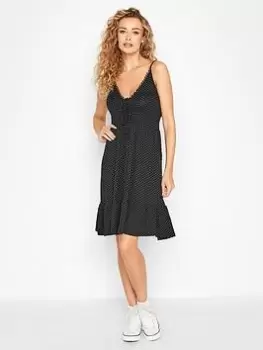 Image of Long Tall Sally Long Tall Sally Tie Detail Sundress, Black, Size 20, Women