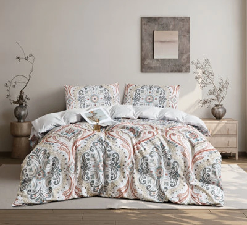 Image of Ezysleep Ezysleep Esme Floral Printed Duvet Set Size: Double Multi Double Unisex 0721545366115