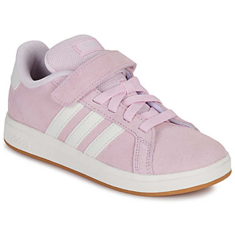 Image of adidas GRAND COURT 00s EL C girls's Children's Shoes (Trainers) in Pink