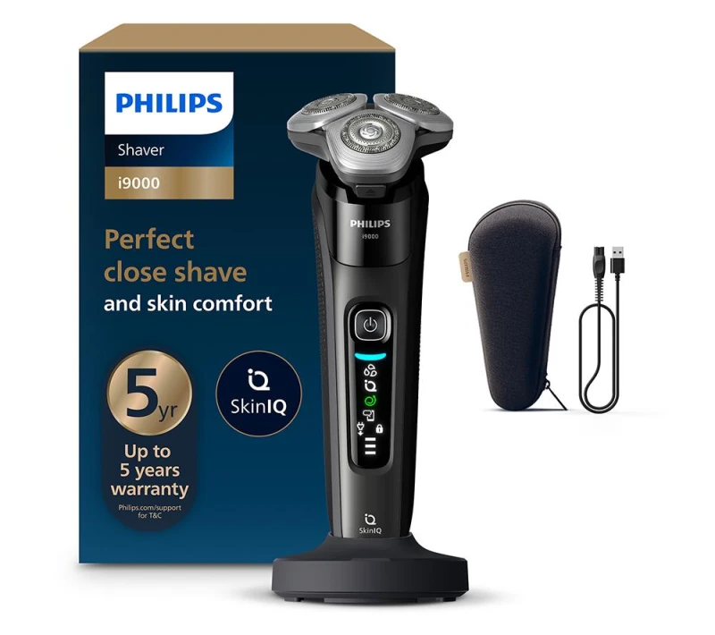 Image of PHILIPS i9000 XP9000/30 Wet & Dry Rotary Shaver - Ink Black 8720689036498