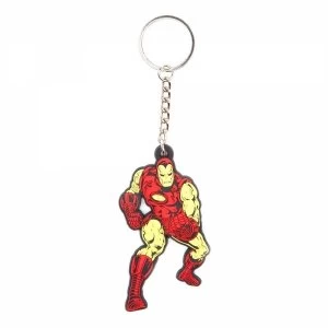 Image of Marvel Comics Iron Man Unisex Fighting Pose Rubber Keychain