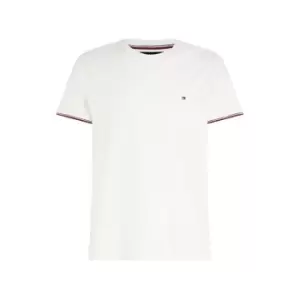 Image of Tommy Hilfiger Rwb Tipping Pique Tee - White