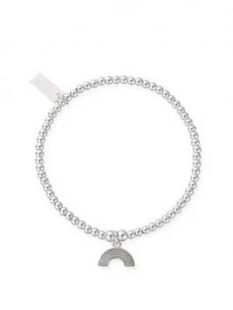 Image of Chlobo Chlobo Sterling Silver Cute Charm Rainbow Bracelet