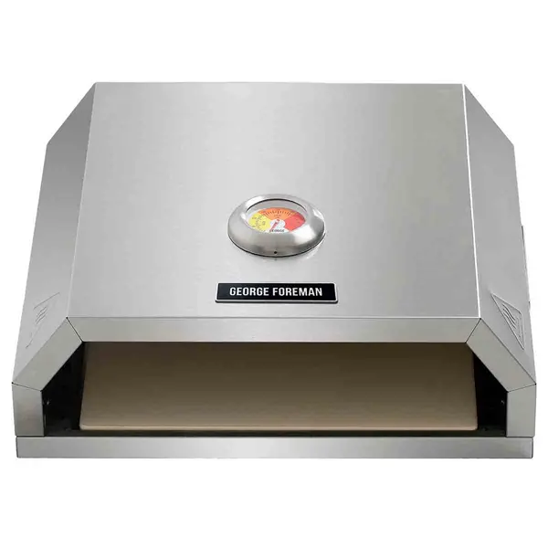 Image of George Foreman GFPO1SSPC BBQ Grill Top Pizza Oven w/ Paddle GFPO1SSPC