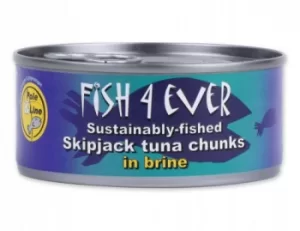 Image of Fish 4 Ever Sustainably-Fished Skipjack Tuna Chunks in Brine 160g