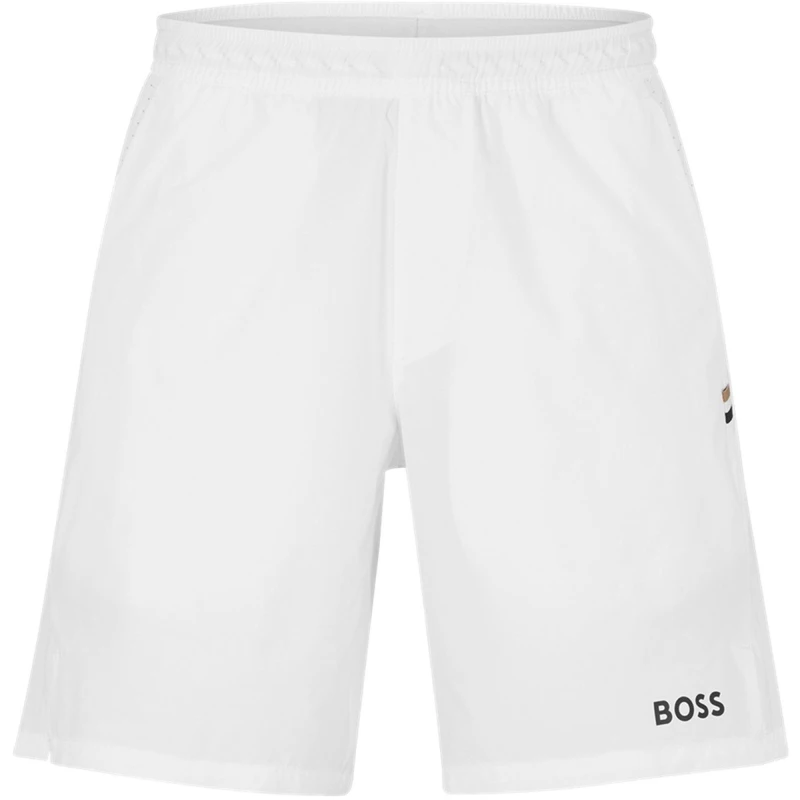 Image of Boss Mens Performance Tennis Shorts White 100 male L