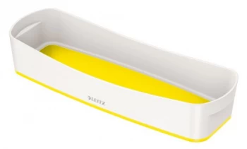 Image of Leitz Organiser Tray 52581016 White, Yellow Plastic 30.7 x 10.5 x 5.5cm 1