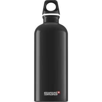 Image of Traveller Water Bottle - 0.6L - Black - Sigg