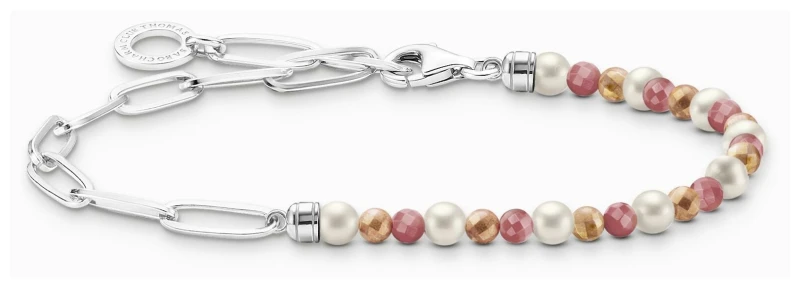 Image of Charm Club Multicoloured Pearls Bracelet A2099-350-7 / Size 17cm