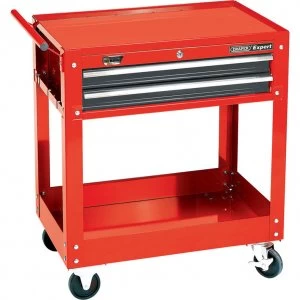 Image of Draper Expert 2 Shelf Trolley Red
