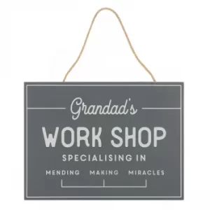 Image of Daddy Cool Grandad's Workshop Hanging Sign