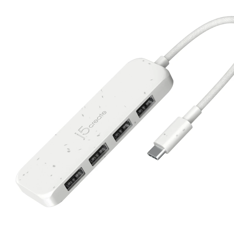 Image of j5create Eco-Friendly USB-C to 4-Port Type-A Gen 2 Hub