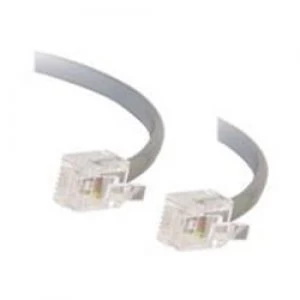 Image of C2G 5m RJ11 6P4C Straight Modular Cable