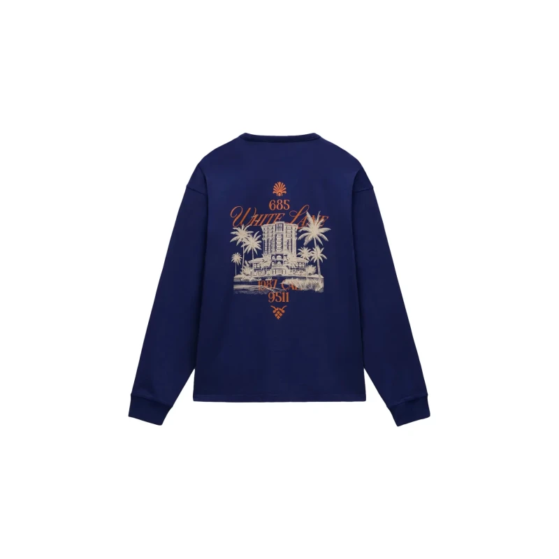 Image of Long sleeve T-Shirt Napapijri Uyuni Bleu Male S