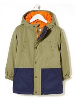 Image of Fatface Boys Oscar Waterproof Jacket - Khaki