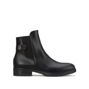 Image of Leather Chelsea Boots with Flat Heel