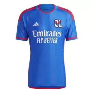 Image of adidas Olympique Lyonnais Away Shirt 2023 2024 Adults - Blue