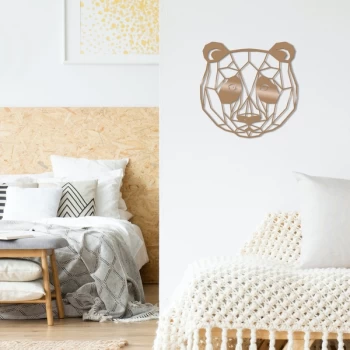 Image of Bear - Copper Copper Decorative Metal Wall Accessory