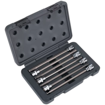 Image of Sealey 7 Piece 3/8" Drive Hexagon Socket Bit Set 3/8"