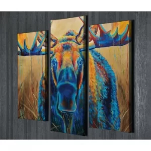 Image of UC048 Multicolor Decorative Canvas Painting (3 Pieces)