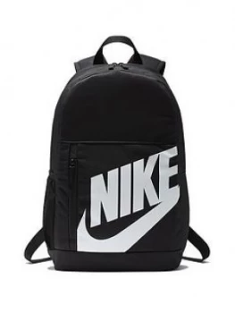 Image of Nike Kids Elemental Backpack With Free Detachable Pencil Case - Black/White