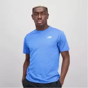 Image of New Balance Impact SS Mens Running Top - Blue