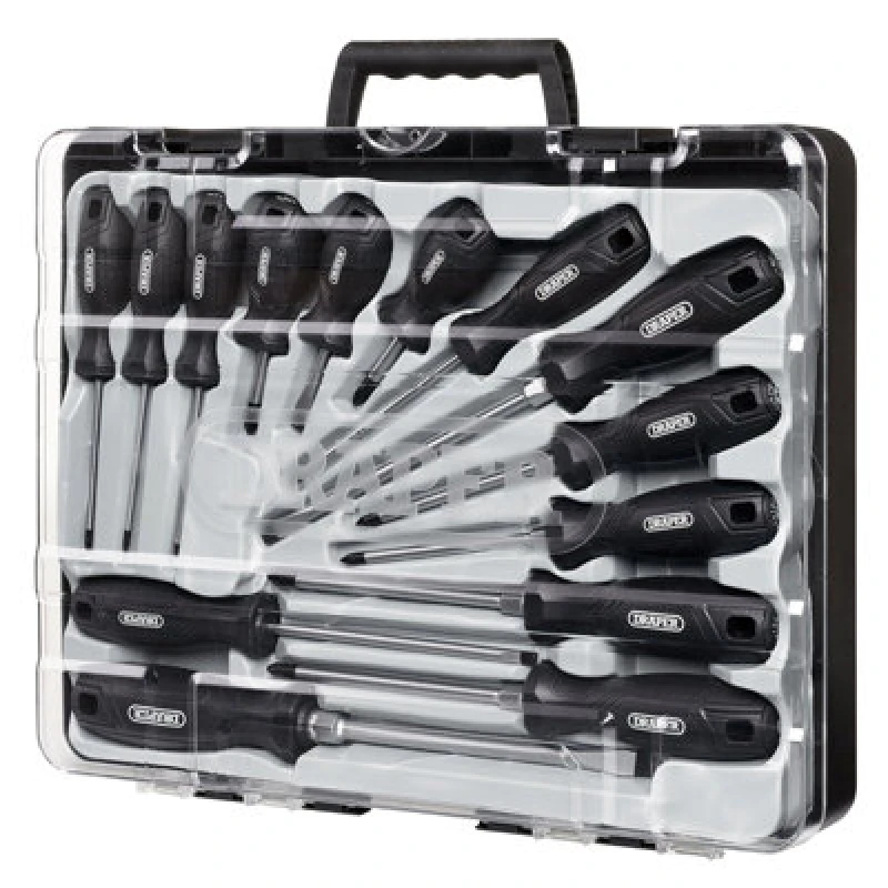 Image of Draper 13587 Hard Grip Screwdriver Set (14 Piece) - 13587 13587