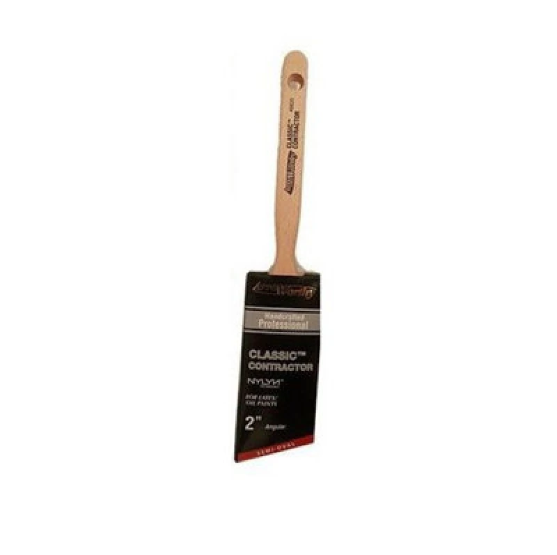 Image of Arroworthy Classic Long Handle Semi Oval Angled Brush - 2 Inch