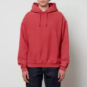 Image of Champion Mens Garment Dyed Hoodie - Red - L