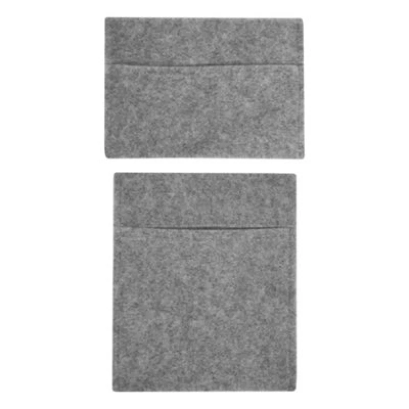 Image of Monstershop Fabric Tool Storage Pouches - Smoke Grey Grey unisex