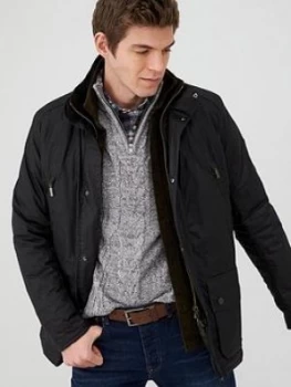 Image of Barbour International Coleman Hooded Wax Jacket - Sage