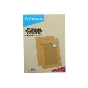 Image of Brd backed env 318x267mm pk10