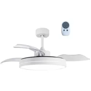 Image of Cristal Record Anayet LED Ceiling Fan 36W 3200 Lm CCT Folding Blades