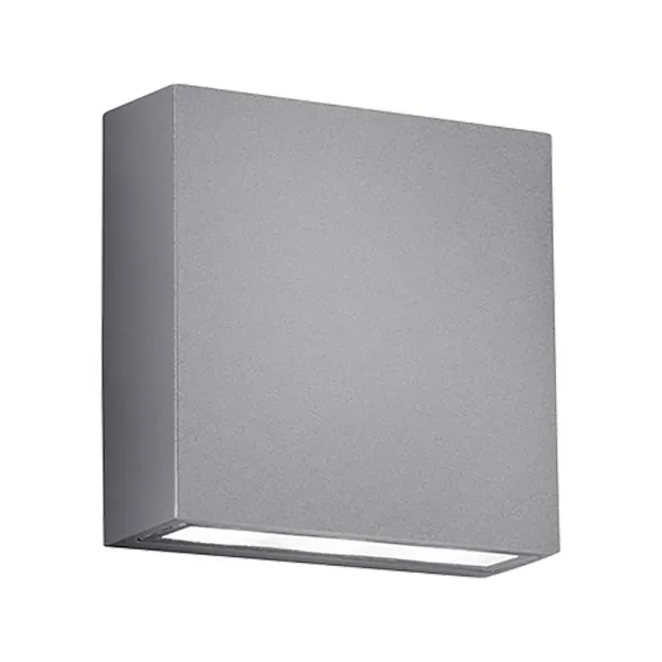 Image of Thames Modern 2 Light Outdoor Up Down Wall Lamp Titanium 3000K IP54