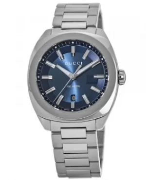 Image of Gucci GG2570 Blue Dial Stainless Steel Mens Watch YA142303 YA142303