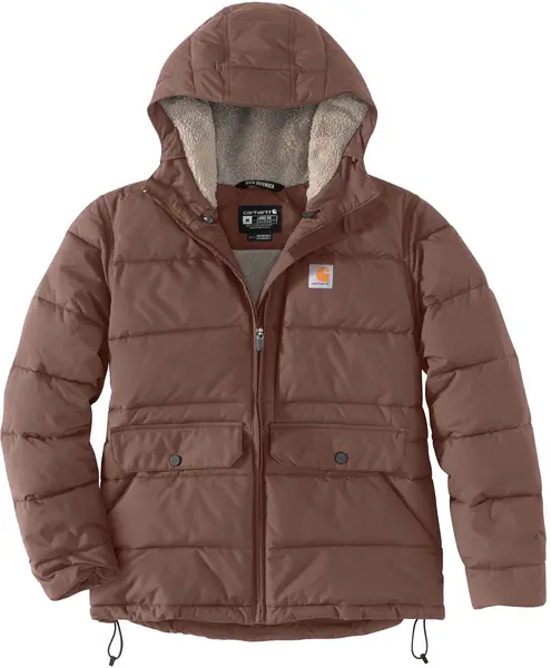Image of Carhartt Relaxed Midweight Utility Ladies Jacket, brown, Size L for Women