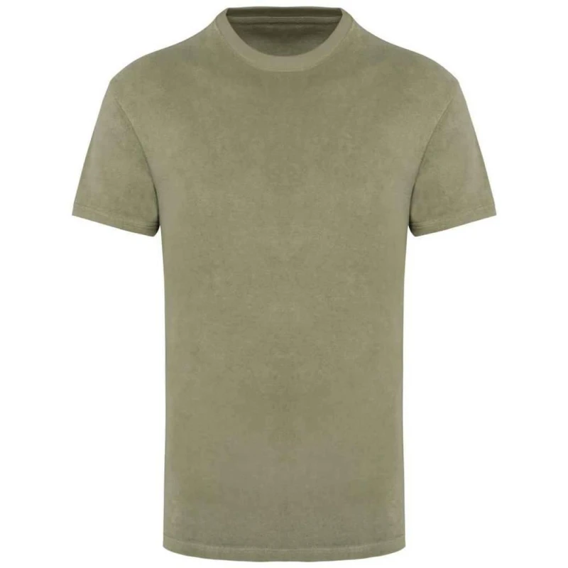 Image of Native Spirit Mens Terry Towel T-Shirt in Light Green Size: XS Light Green Male XS